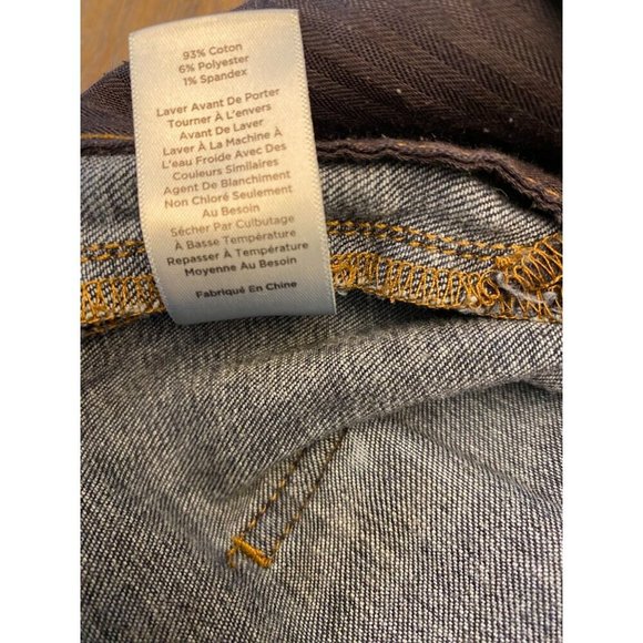 Talbots Petites 16P Blue Jeans Button-Accent Cropped Straight Jeans - Picture 4 of 16